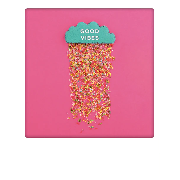 Polaroid kort, GOOD VIBES 