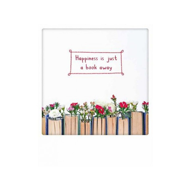 Polaroid kort, HAPPINESS IS JUST A BOOK AWAY