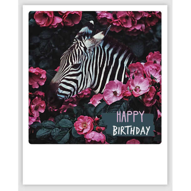 Polaroid kort, HAPPY BIRTHDAY