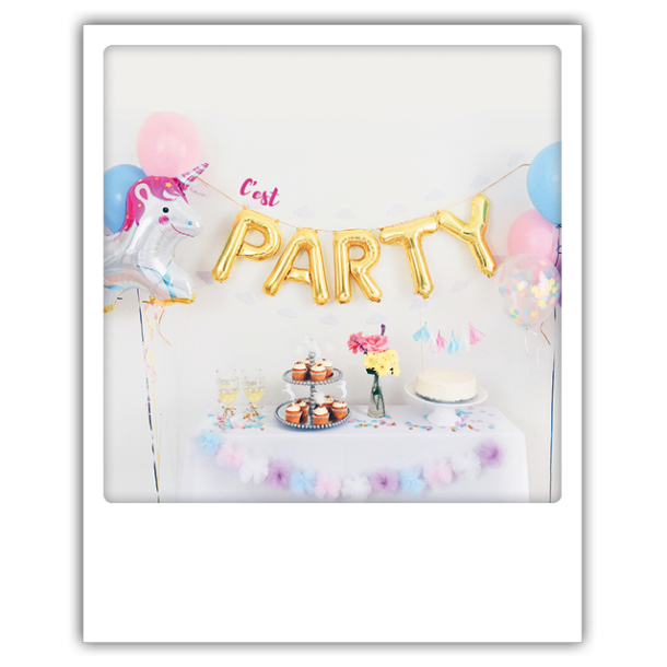 Polaroid kort, ITS YOUR BIRTHDAY LETS PARTY