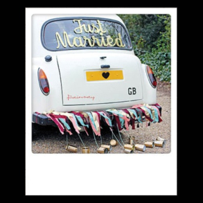 Polaroid kort, JUST MARRIED