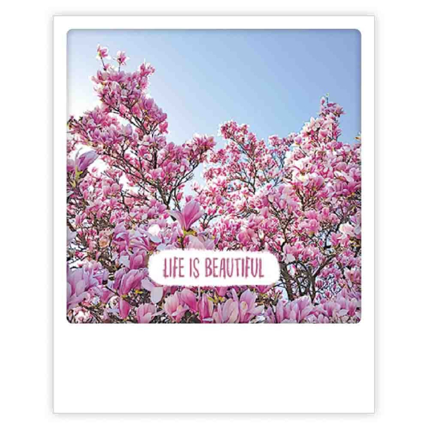 Polaroid kort, LIFE IS BEAUTIFUL 