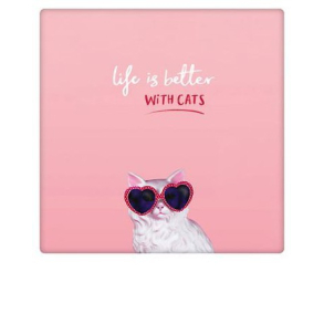 Polaroid kort, LIFE IS BETTER WITH CATS