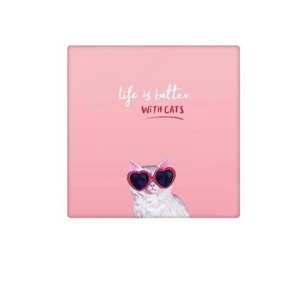 Polaroid kort, LIFE IS BETTER WITH CATS