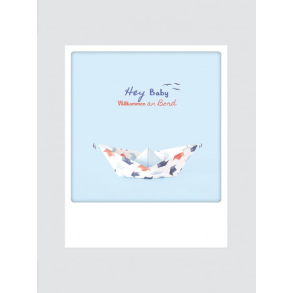 Polaroid kort, WELCOME BABY ON BOARD