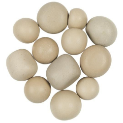 Pose med 12 stk. gr meditations sten