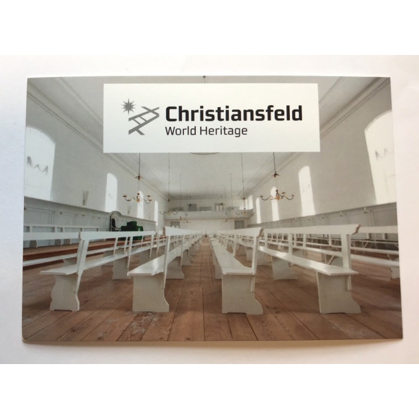 Postkort - Christiansfeld - Hvid