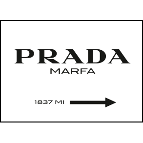 Prada poster board 30x40cm