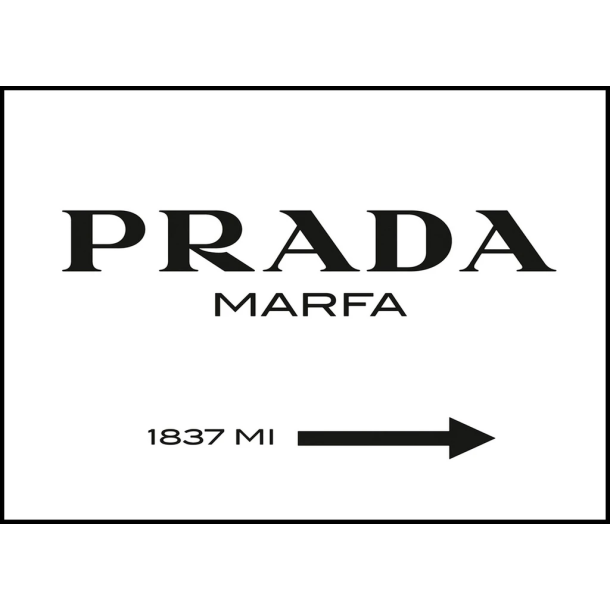 Prada poster board 30x40cm