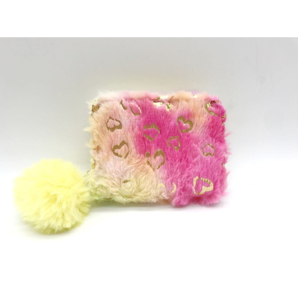 Pung med plys og hjerter