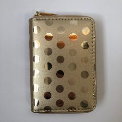 Pung med prikker, guld