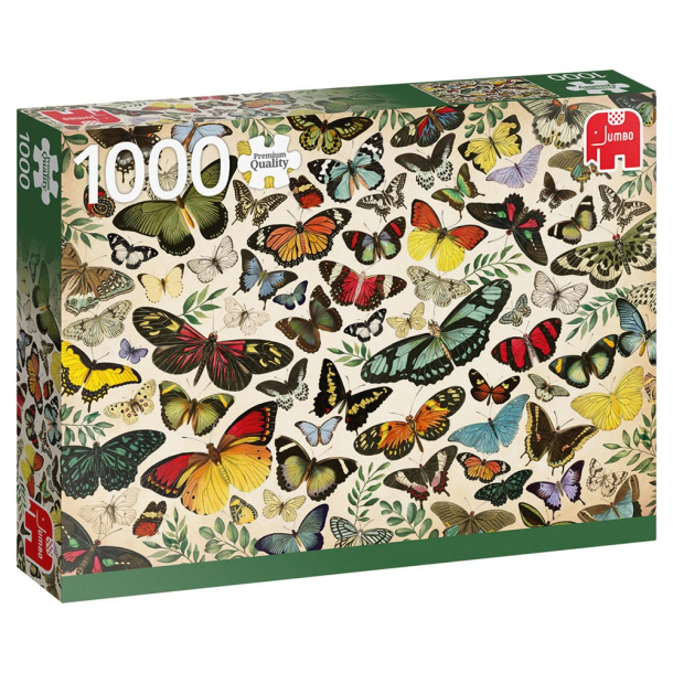 Puslespil, 1000 brikker, Butterfly Poster