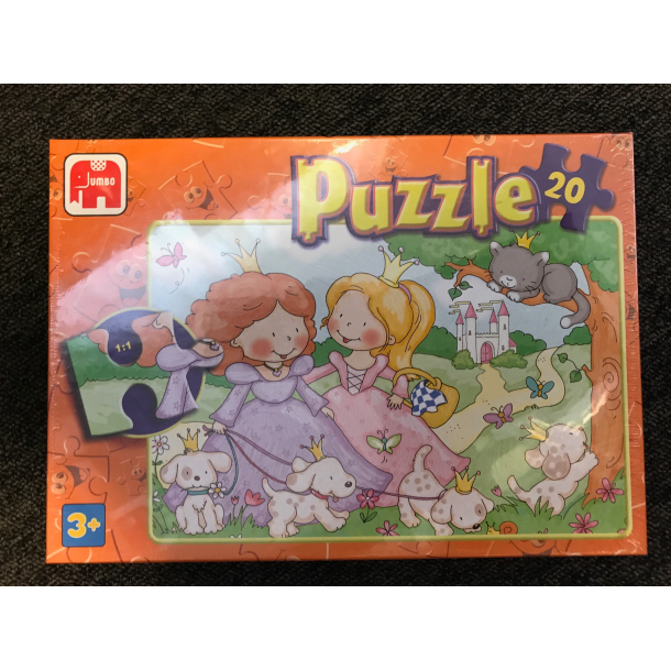 Puslespil 2 prinsesser og hunde