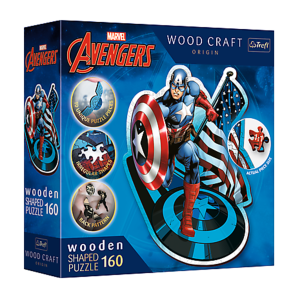 Puslespil, Captain America, Trbrikker, 160 brikker