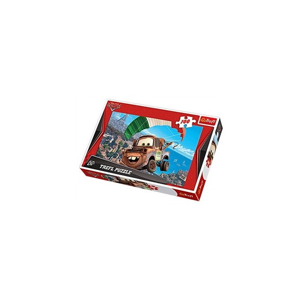 Puslespil Cars, flying Mater, 100 brikker