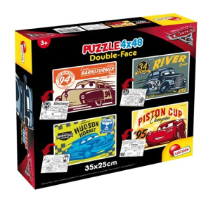 Puslespil Disney Cars 4 x 48