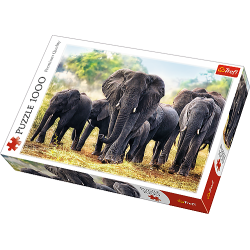 Puslespil Elefanter, 1000 brikker