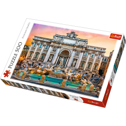 Puslespil Fontaine de Trevi, Rome, 500 brikker
