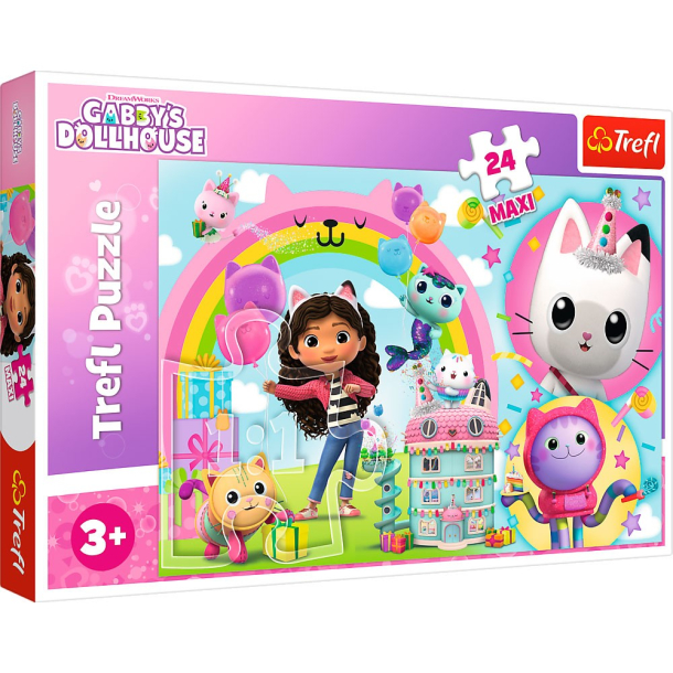 Puslespil Gabbys Dukkehus, 24 maxi brikker