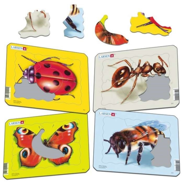 Puslespil insekter 8-10 brikker, bi