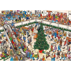 Puslespil Jan van Haasteren, Christmas Mall, 2 i 1, 1000 brikker