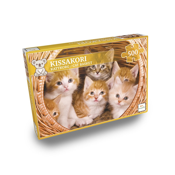 Puslespil, Katte i kurv, 500 brikker