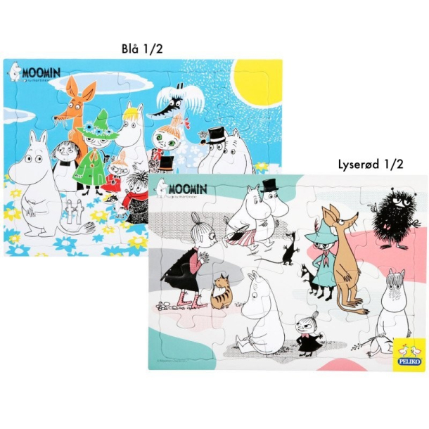 Puslespil Mumi, 2 x 20 brikker