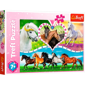Puslespil, Smukke Heste, 200 brikker