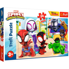 Puslespil Spidey, 24 maxi brikker