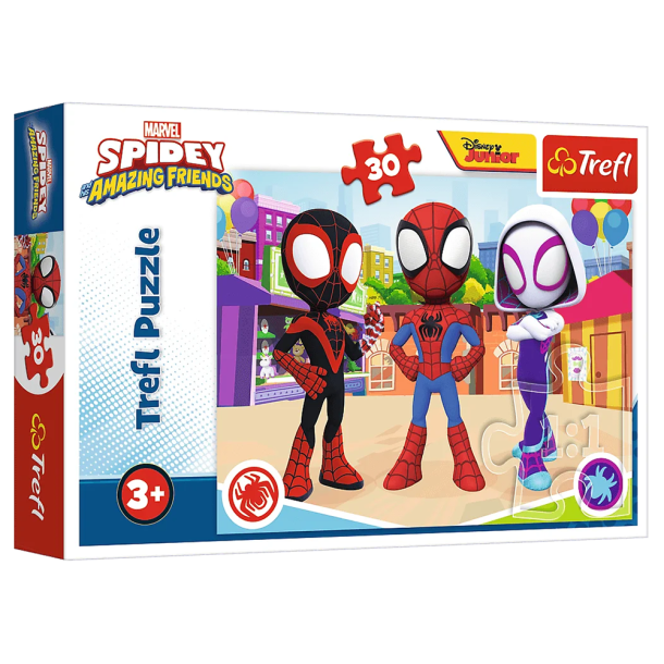 Puslespil Spidey and friends, 30 brikker