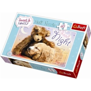 Puslespil Sweet&Lovely - bamse & hund, 60 brikker