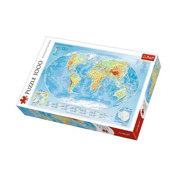 Puslespil Verden, 1000 brikker