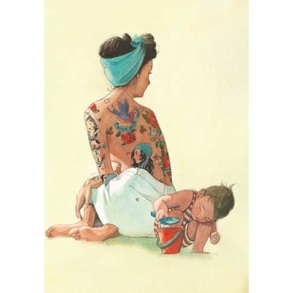 Quentin Gréban Dobbeltkort m. bl kuvert - Tatovering