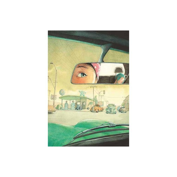 Quentin Gr&eacute;ban Dobbeltkort m. creme kuvert - Biltur