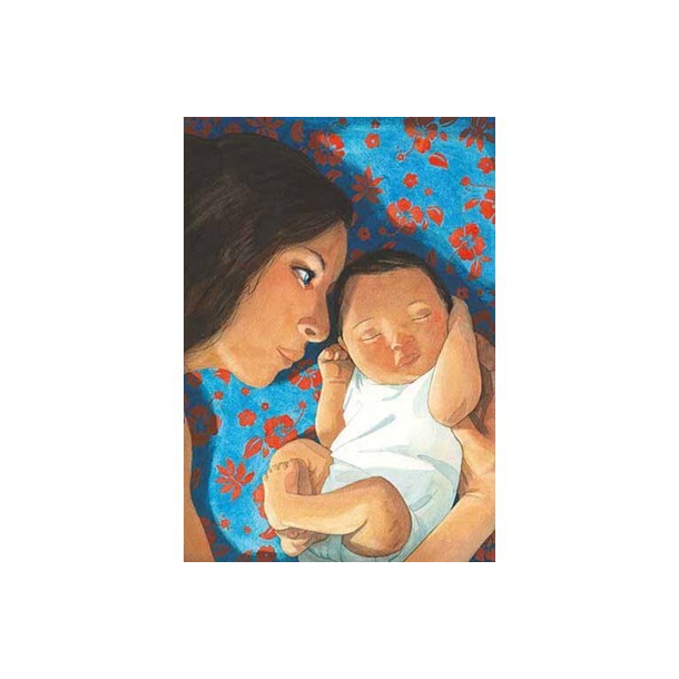 Quentin Gr&eacute;ban Dobbeltkort m. rd kuvert - Baby