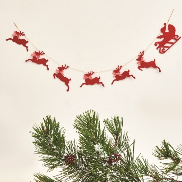 Julemanden kane med rensdyr ranke