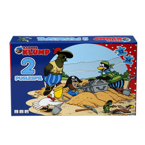 Rasmus Klump, skattejagt, 2 puslespil med 12 og 24 brikker