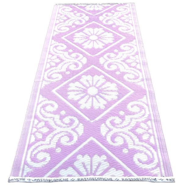 Rastablanche, Lyserd og hvid m. blomster