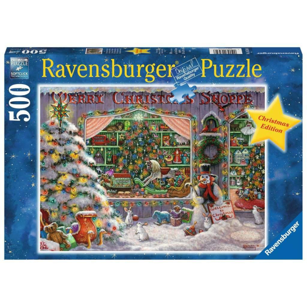 Ravensburger puslespil, 500 brikker, The Christmas Shop