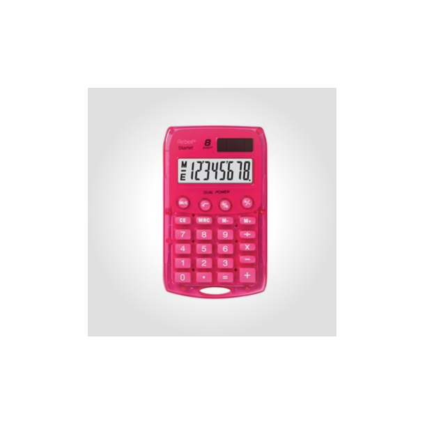 Rebell Starlet lommeregner, pink