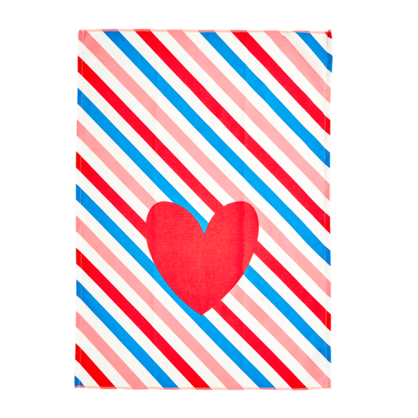 Rektangulr Bomuld Viskestykke - Candy Stripes 