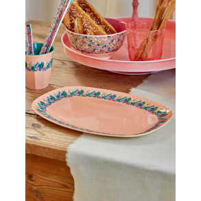 Rektangulr Melamin Middagstallerken, Green, Hilma Forever