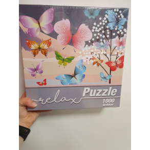 Relax puzzle 1000 brikker, sommerfugle