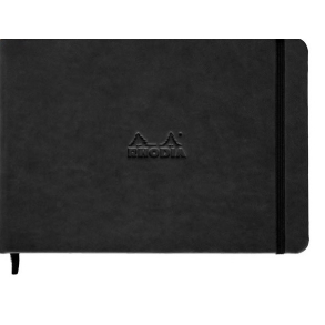 Rhodia dots imiteret lder, 21x14cm