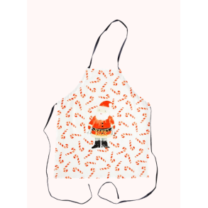 Rice Bomuld Forklde til brn - Hvid - Santa Print