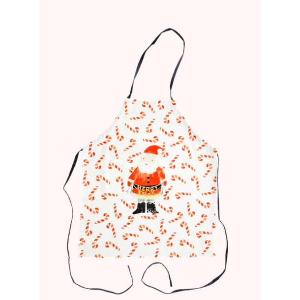 Rice Bomuld Forklde til brn - Hvid - Santa Print