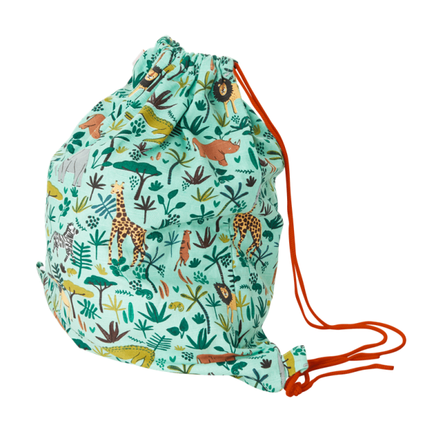 Rice, Bomuld Gymnastikpose - Jungle Animals Print