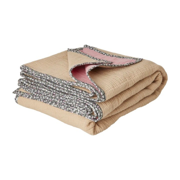 Rice Bomuldstppe - Sand