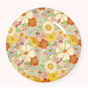 Rice, Brnetallerken, Lyserd, Flower Power Print 