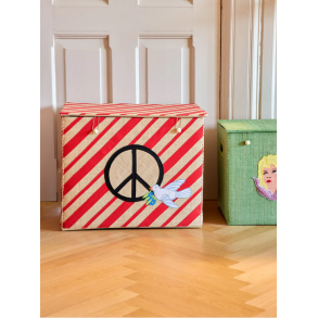 Rice, Ekstra stor Raffia Opbevaringskurv - Rd